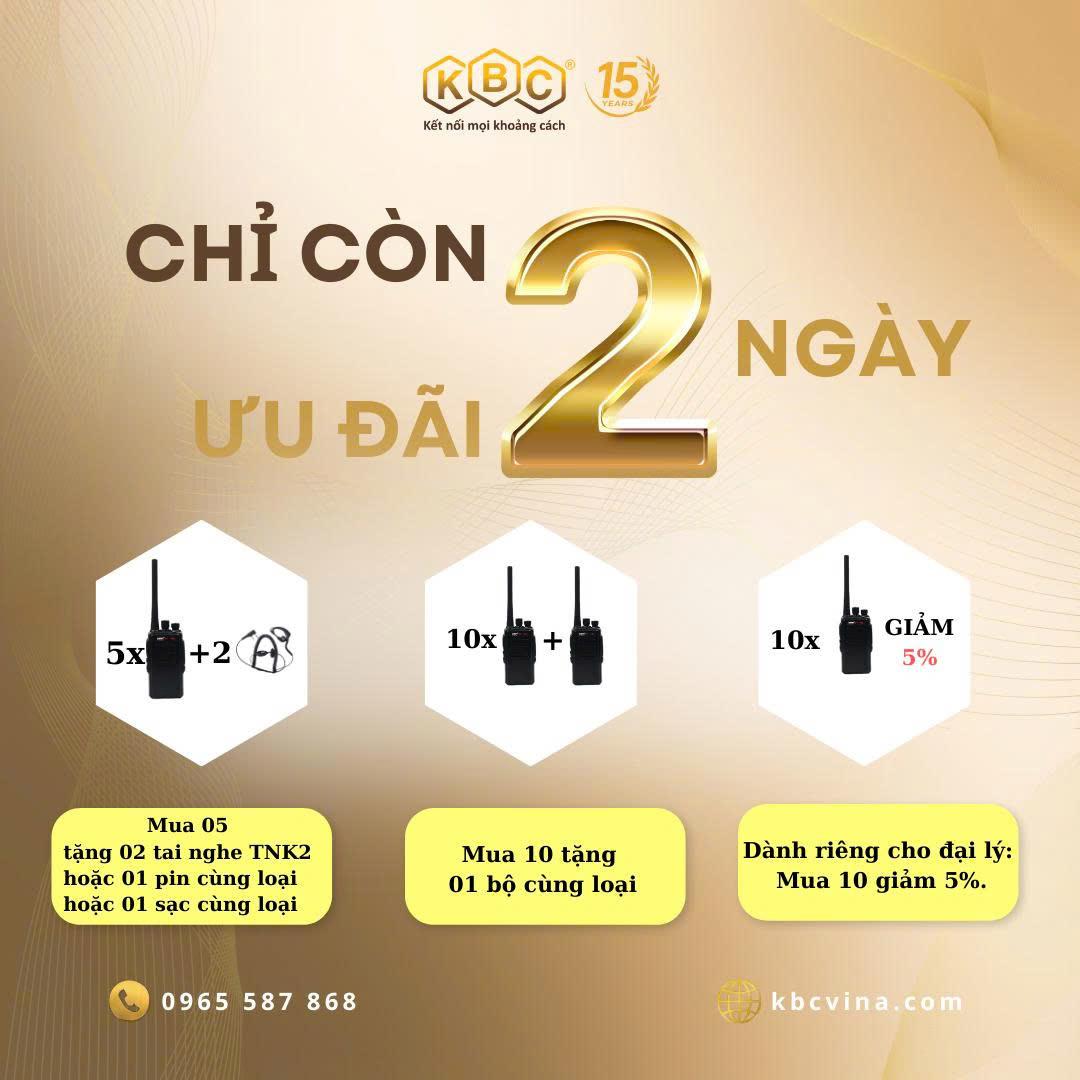 Chỉ còn 2 ngày cuối - Ưu đãi sinh nhật 15 năm KBC