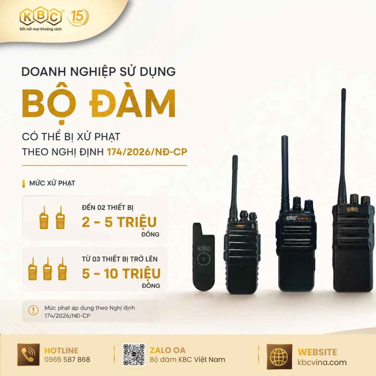Dùng bộ đàm sai quy định về tần số: Doanh nghiệp có thể bị phạt, thu hồi thiết bị