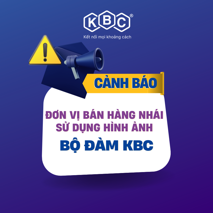 Cảnh báo các đơn vị bán hàng nhái sử dụng hình ảnh bộ đàm chính hãng KBC