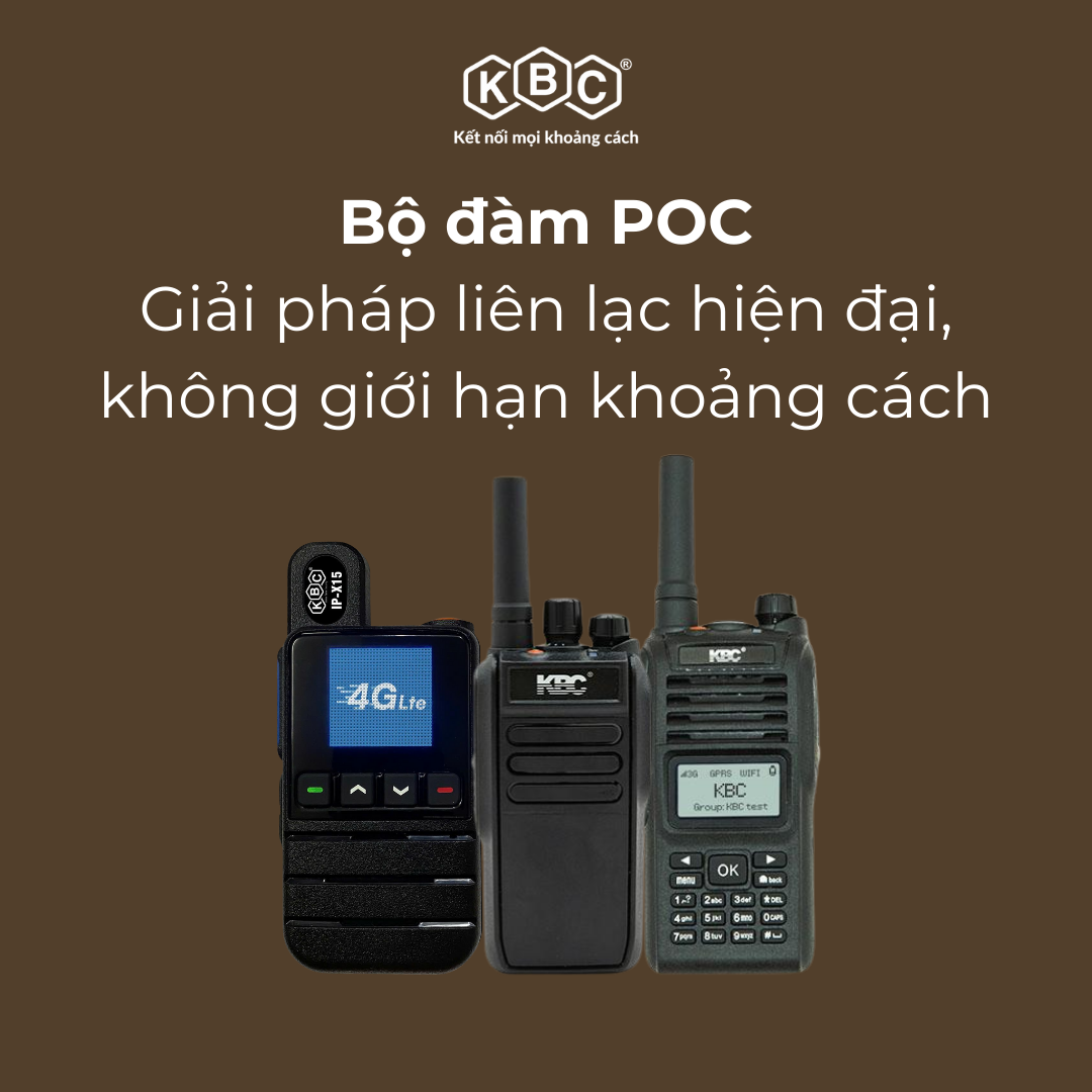 Bộ đàm POC – Giải pháp liên lạc hiện đại, không giới hạn khoảng cách
