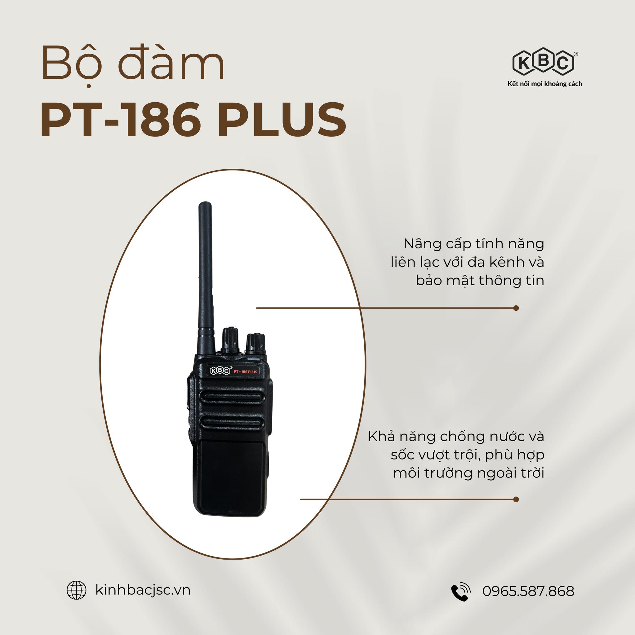 bộ đàm chính hãng KBC 186Plus